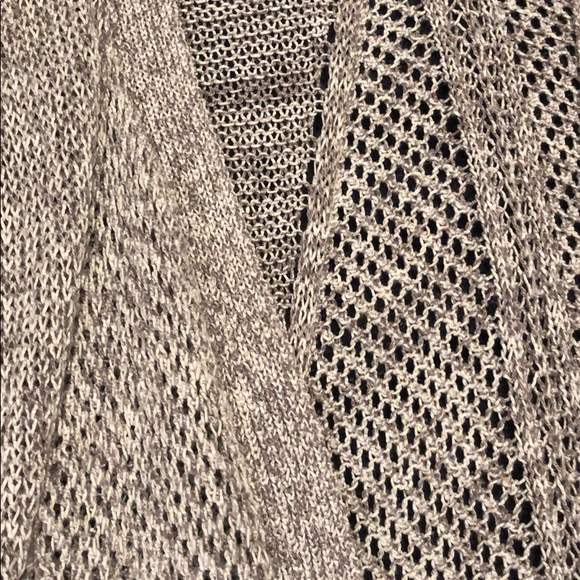 Grey/White crochet cardigan - Picture 5 of 7